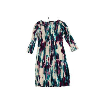 Calvin Klein Womens Multicolor Abstract Print Dress M